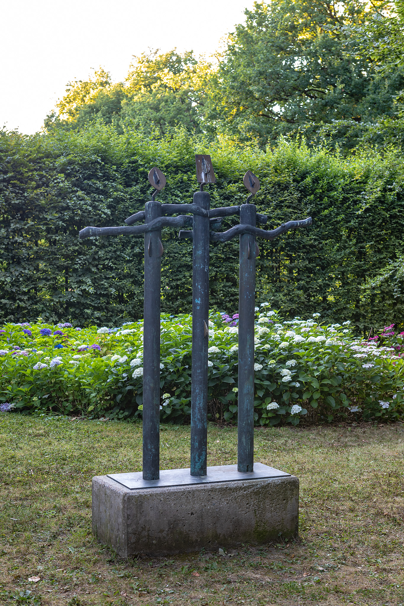 Skulptur aus Bronze im Schlosspark